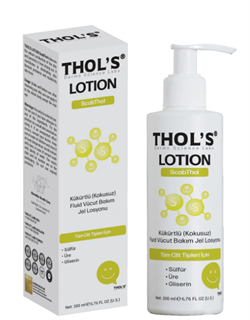 Thol's Lotion ScabThol TB13 Kükürtlü Kokusuz Fluid Vücut Bakım Jel Losyonu 200 ml-THOL'S