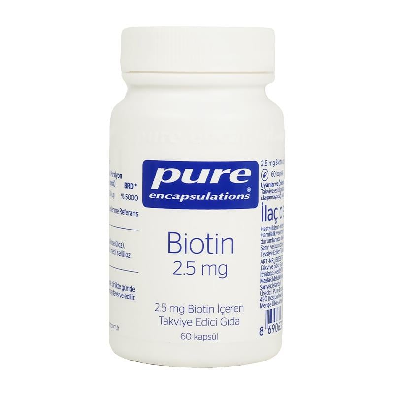   Pure Encapsulations Biotin 2.5 Mg 60 Kapsül-PURE