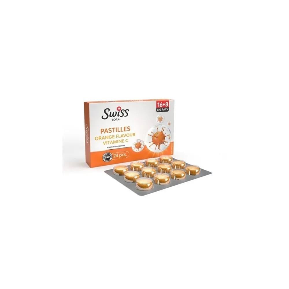 ​Swiss Bork Portakal ve C Vitaminli Pastil 16 Adet-BORK