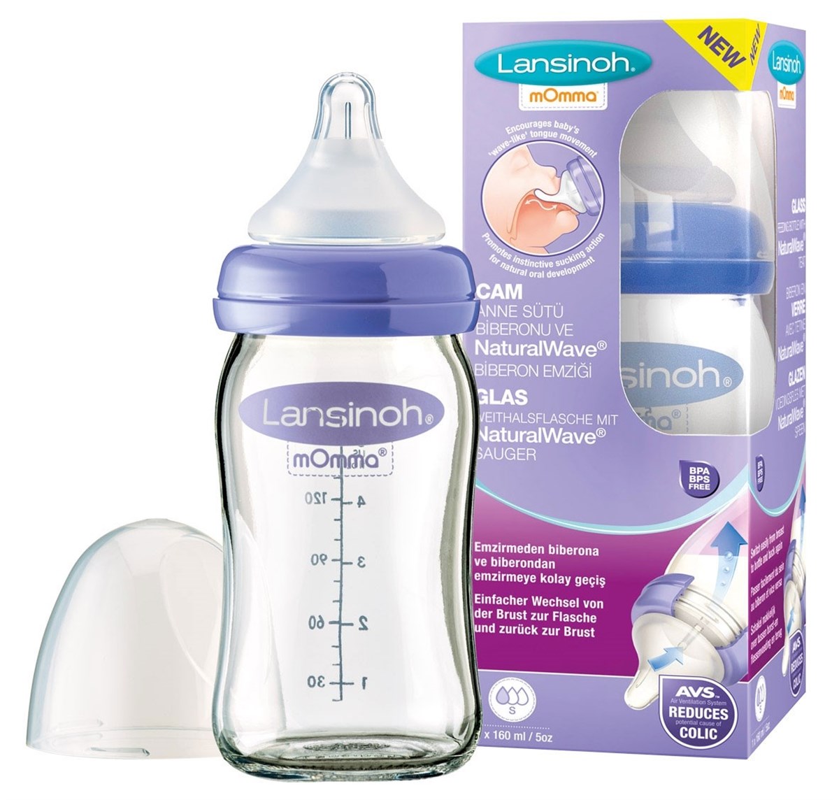 Lansinoh Cam Biberon 160 Ml