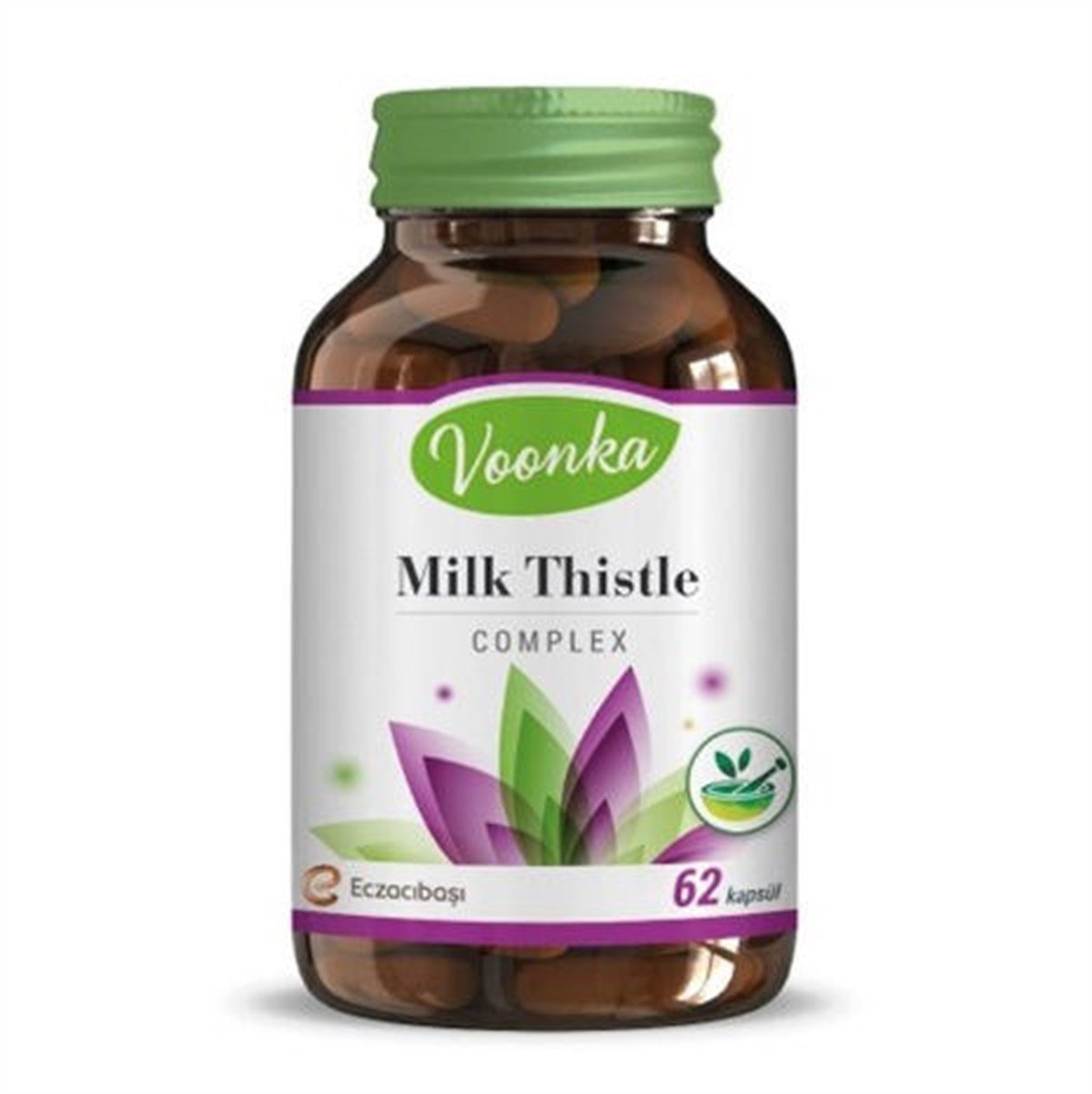 Voonka Milk Thistle ( Meryem Ana Dikeni Tohumu  Ekstresi ) İçeren Takviye Edici Gıda 62 Kapsül