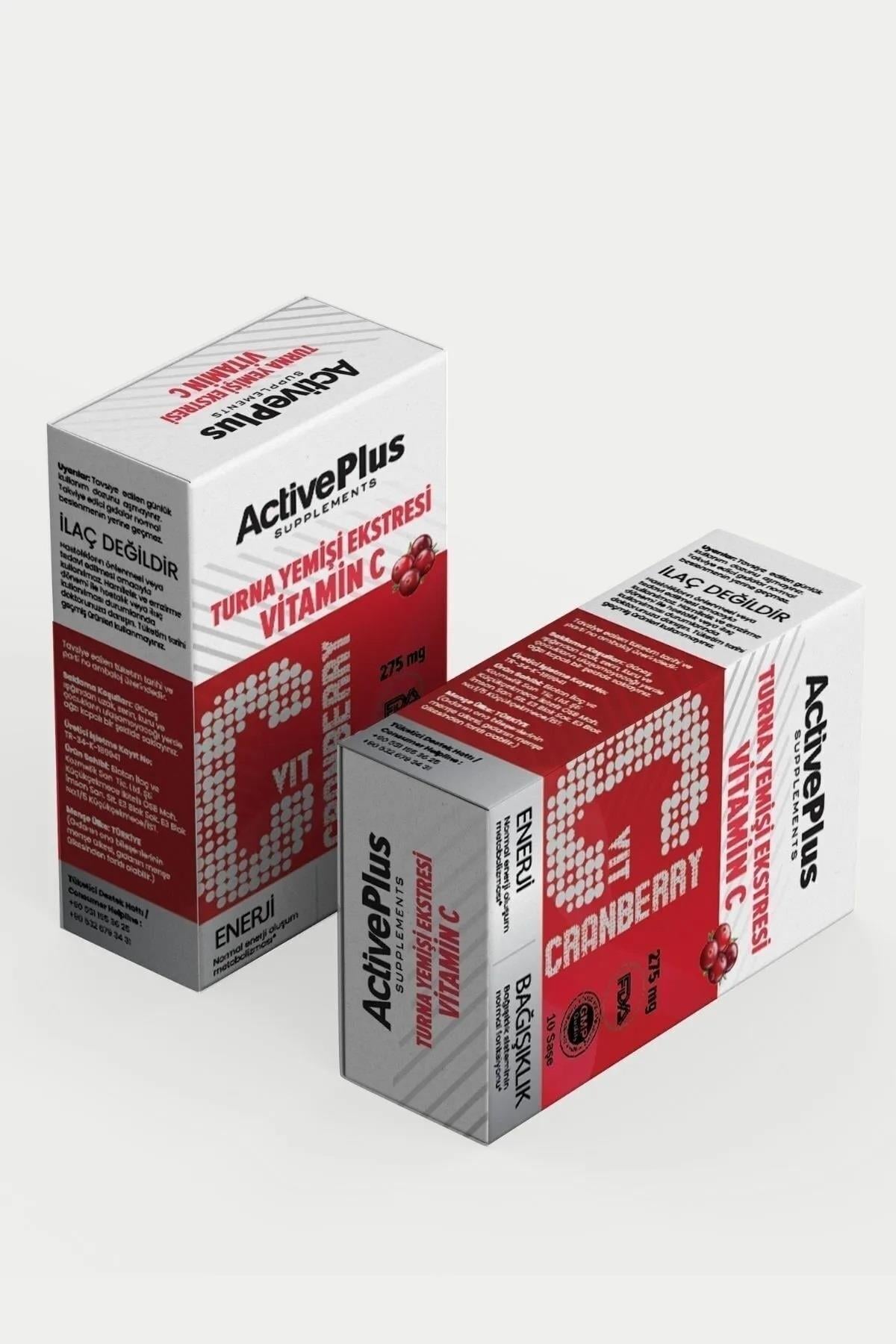 Active Plus Turnayemişi Ekstresi & Vitamin C 10 Saşe Cranberry-Active Plus