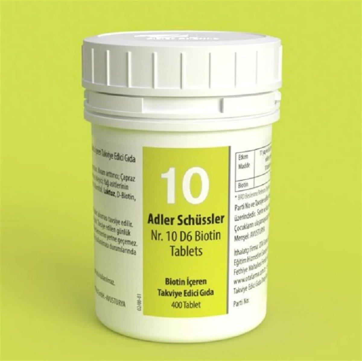 Adler Schüssler No: 10 Tablets-ADLER