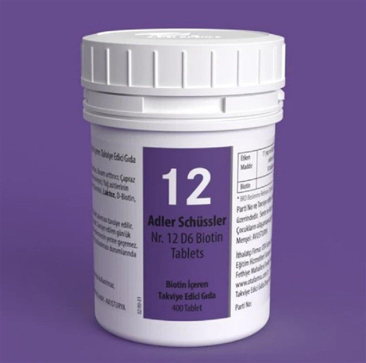 Adler Schüssler No: 12 Tablets-ADLER