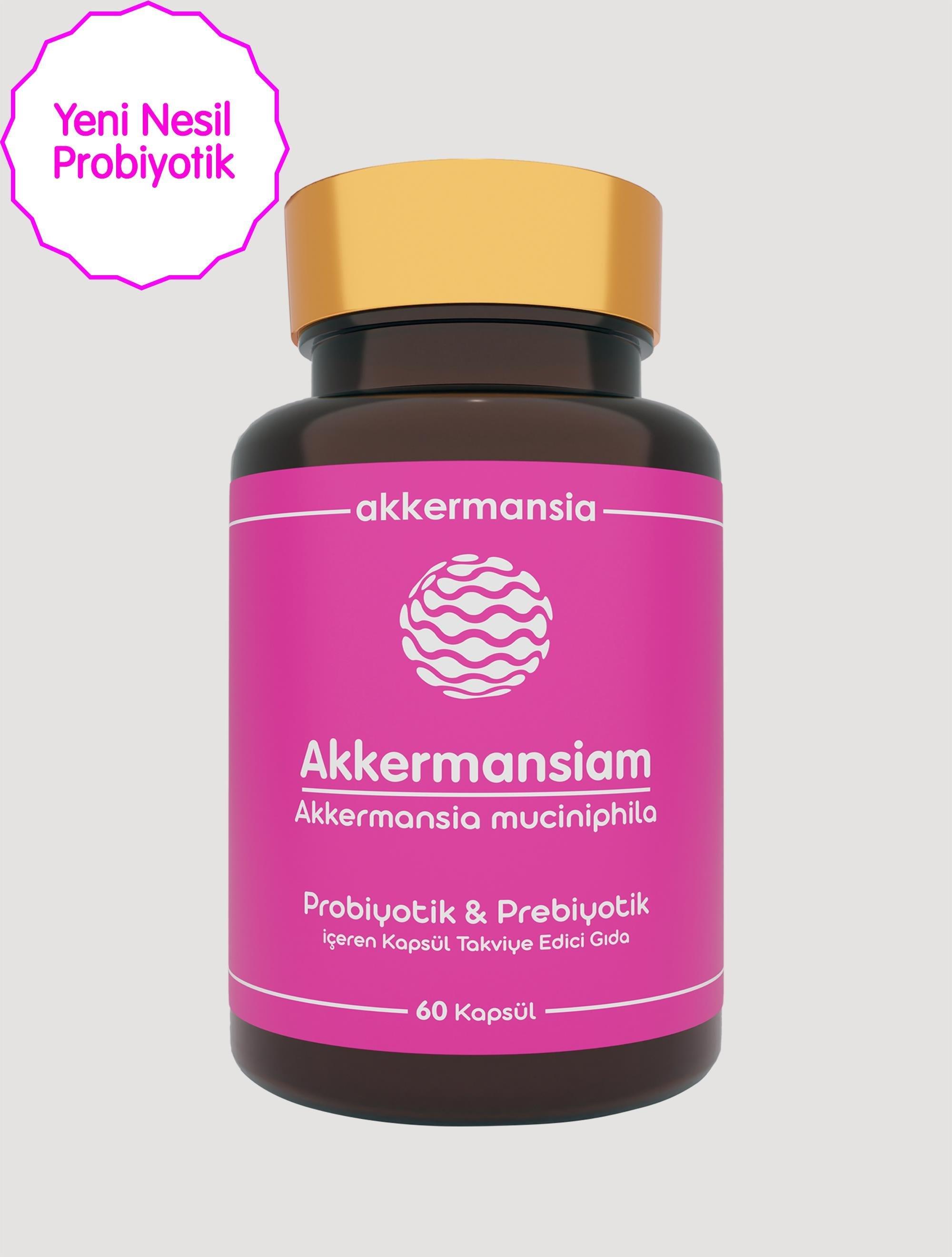 Akkermansiam Akkermansia Muciniphila İçeren Takviye Edici Gıda 60 Kapsül-Akkermansiam