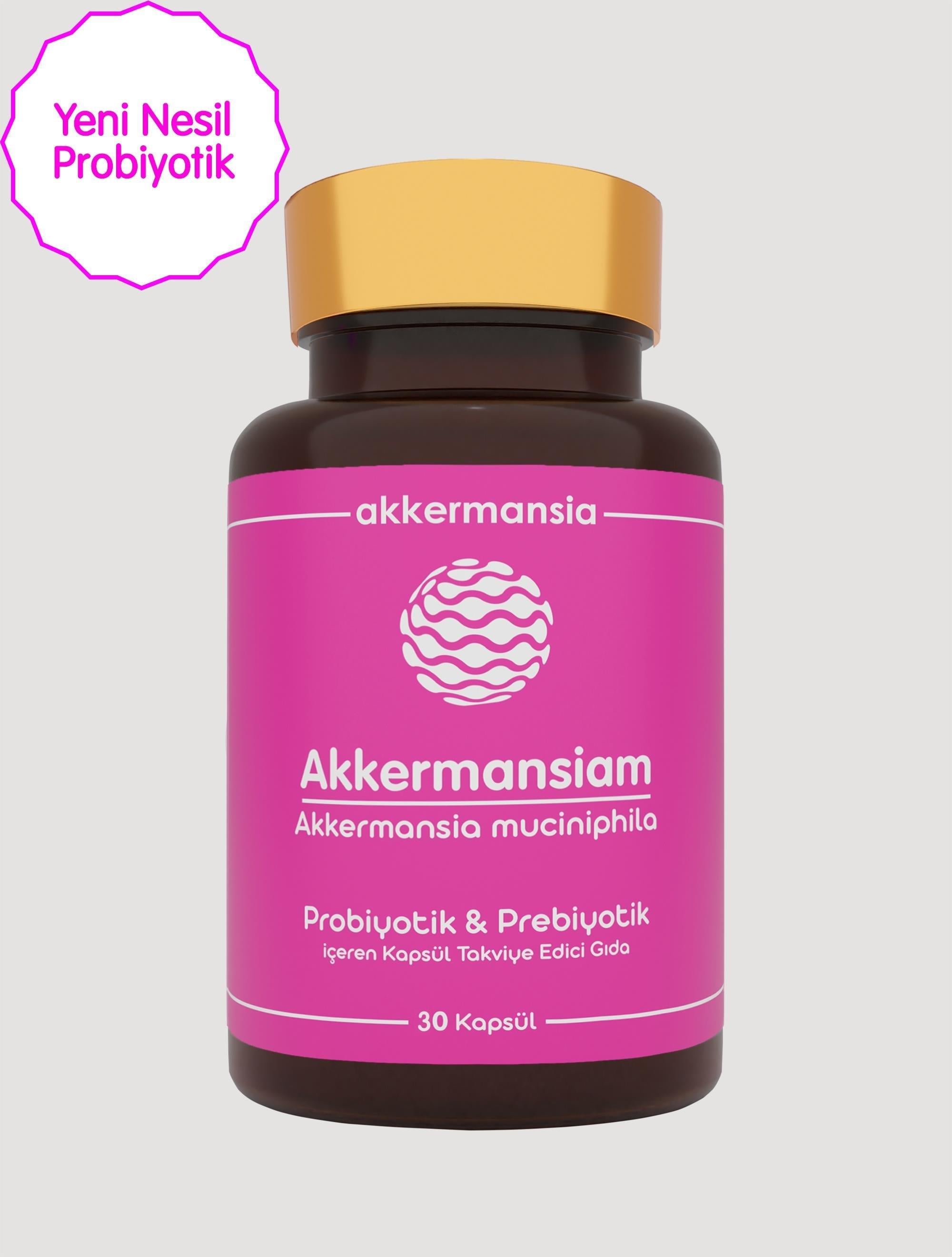 Akkermansiam Akkermansia Muciniphila İçeren Takviye Edici Gıda 30 Kapsül-Akkermansiam