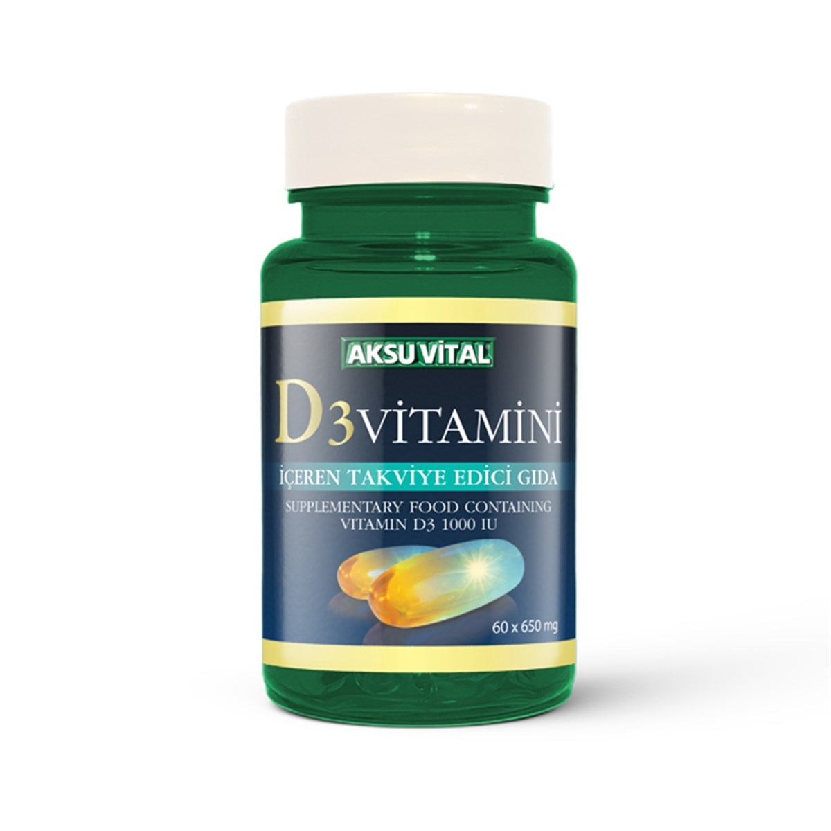 Aksu Vital Vitamin D3 60 Softgels
