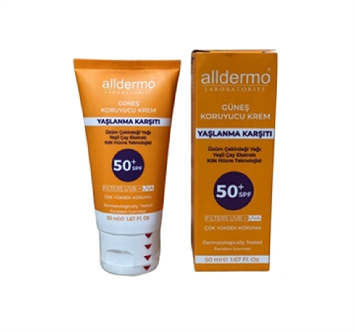 Alldermo SPF 50+ Anti Aging Krem 50 ml Tüp