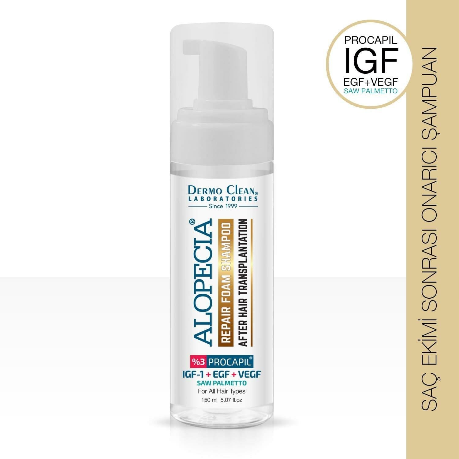 Alopecia Saç Ekimi Sonrası Onarıcı Igf - Procapil Köpük Şampuan 150 ML-Alopecia