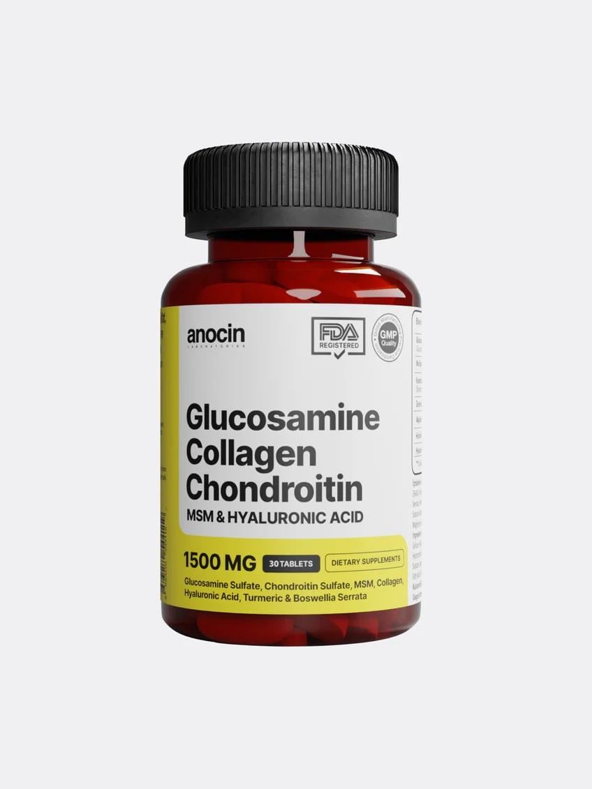 Anocin Glucosamine Chondroitin Msm Kolajen Curcumin Tablet 1500 mg 30 Tablet-Anocin