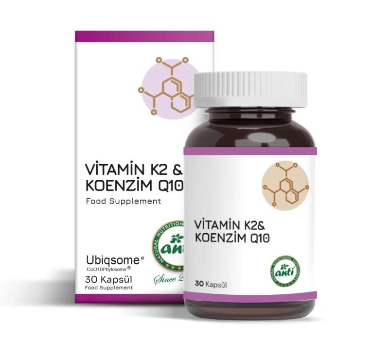 Anti Coenzim Q10 K2 Vitamin 30 Kapsül-Anti