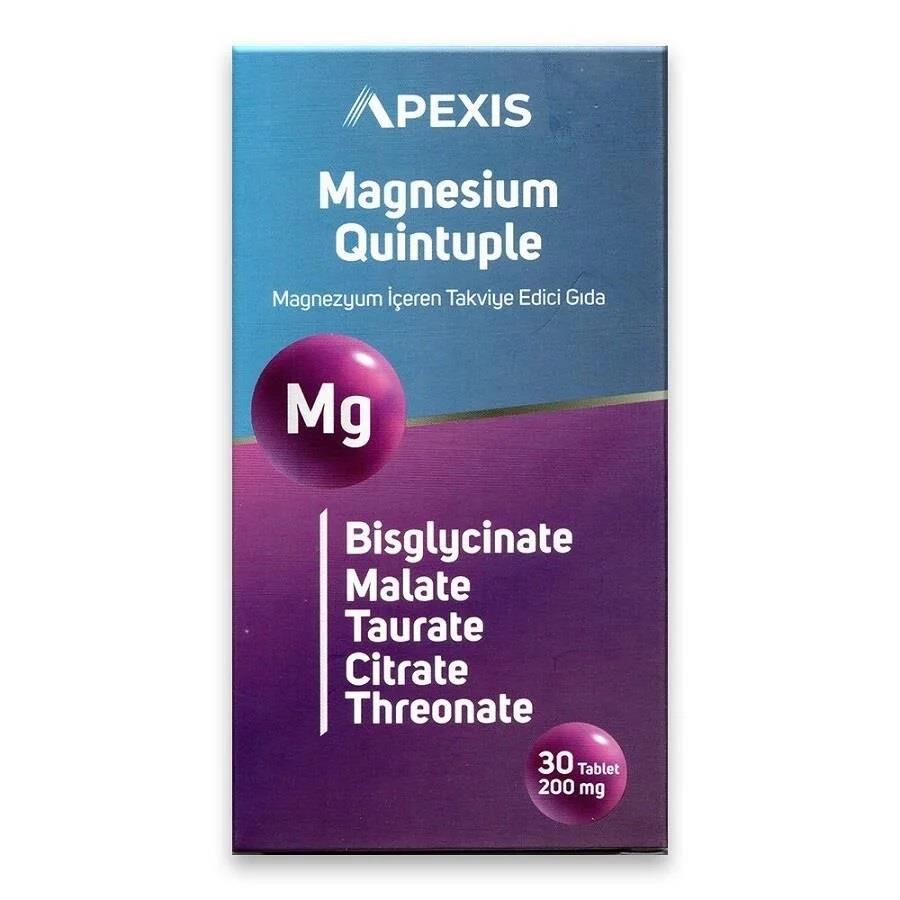Apexis Magnesium Quintuple 30 Tablet-Apexis