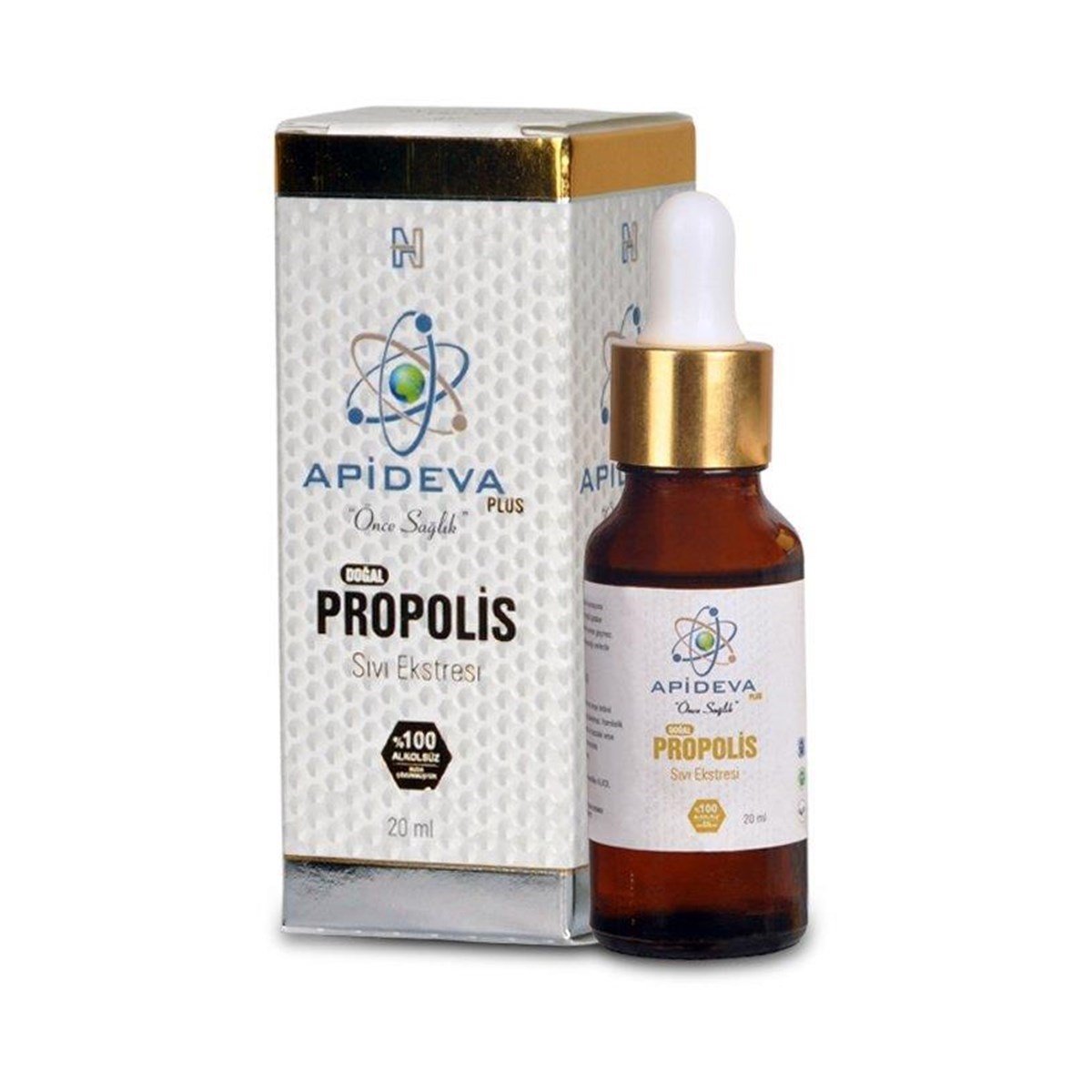 Apideva Propolis Sıvı Ekstresi 20 ml Alkolsüz Helal Sertifikalı