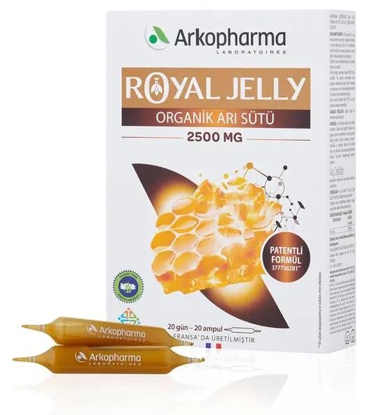 Arkopharma Royal Jelly Organık Arı Sütü 20 Ampul-Arkopharma