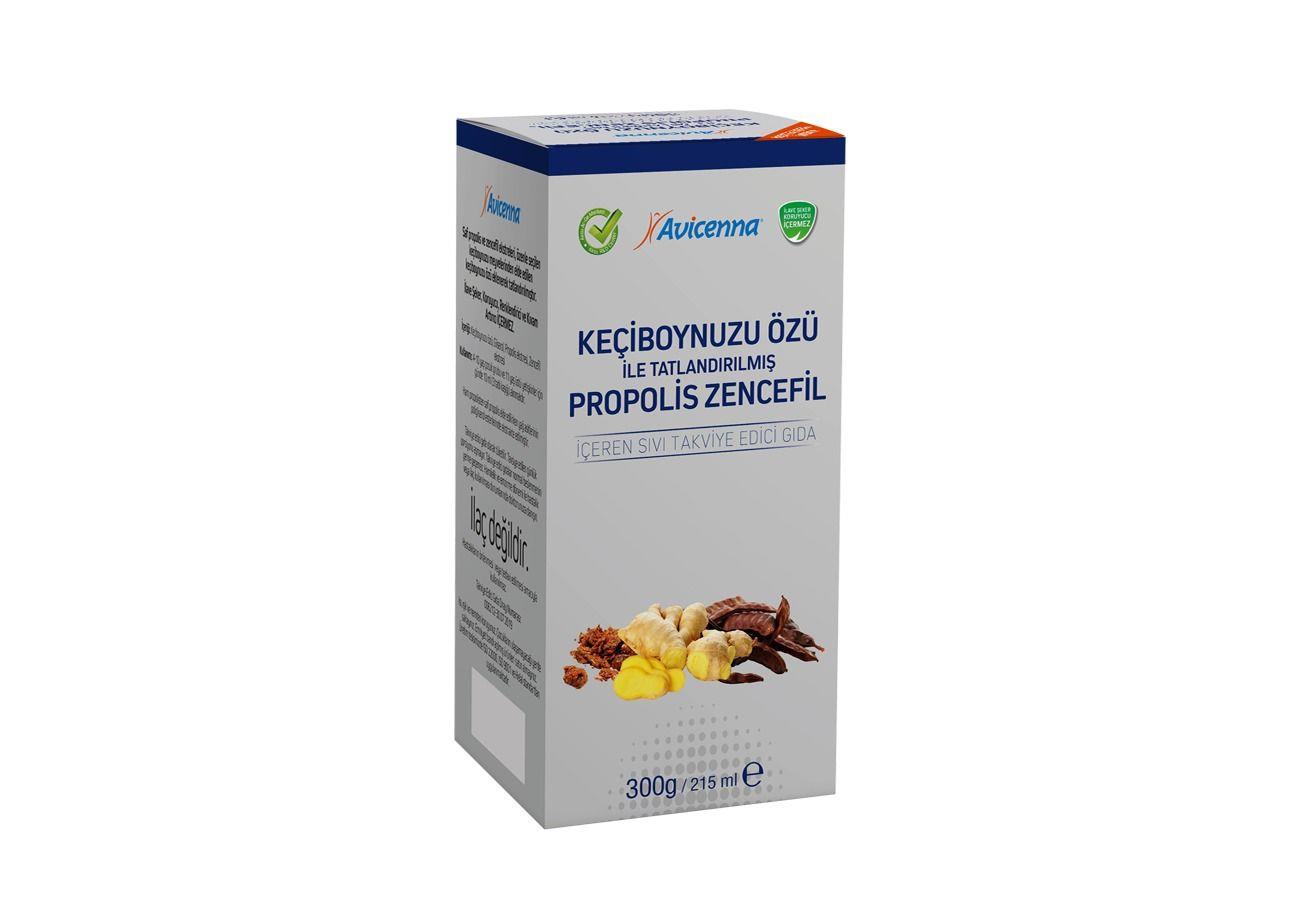 Avicenna Keçiboynuzu Özü ile Tatlandırılmış Propolis Zencefil 300 gr-Avicenna