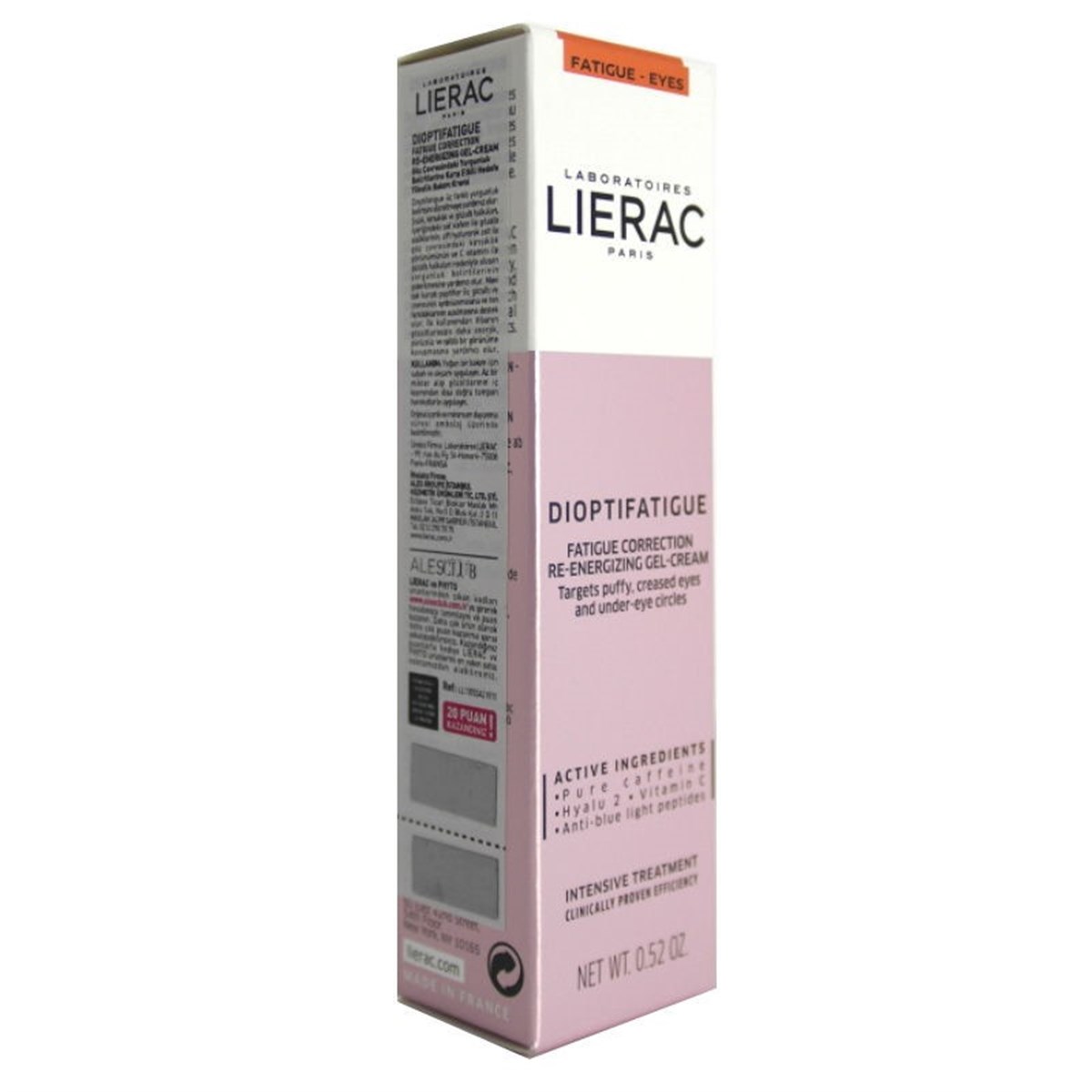 Lierac Dioptifatigue Re-Energizing Gel Cream 15Ml