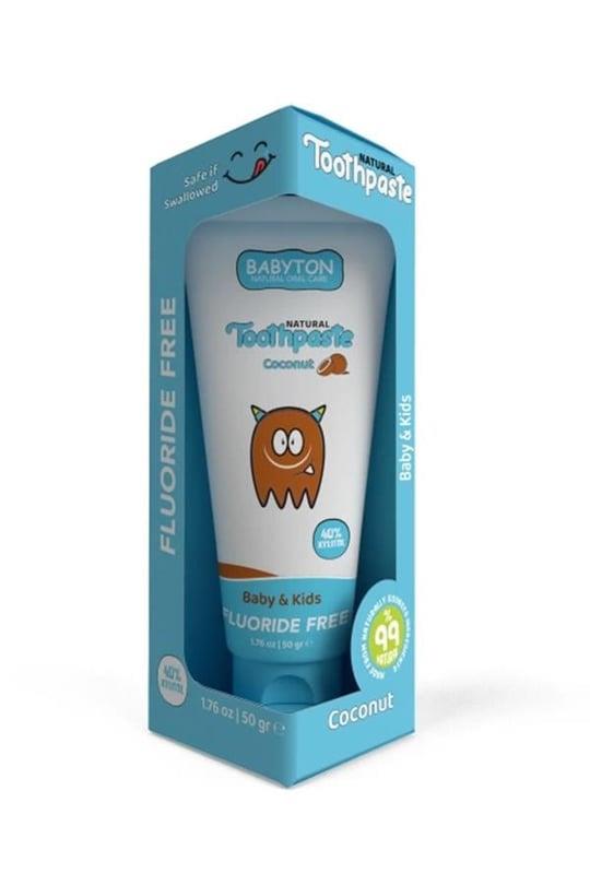 Babyton Baby And Kids Coconut Natural Toothpaste 50 gr-BABYTON