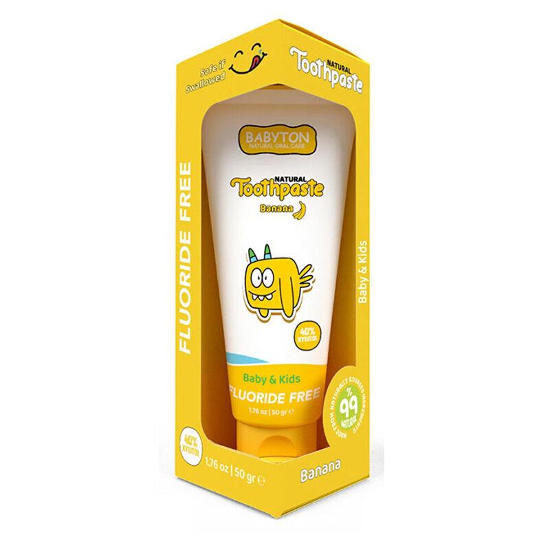 Babyton Organik Doğal Muz Aromalı Diş Macunu 50 gr-BABYTON