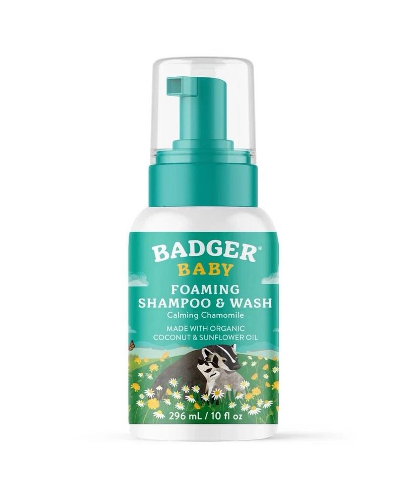 Badger Baby Foaming Shampoo & Wash 296 ml-Badger