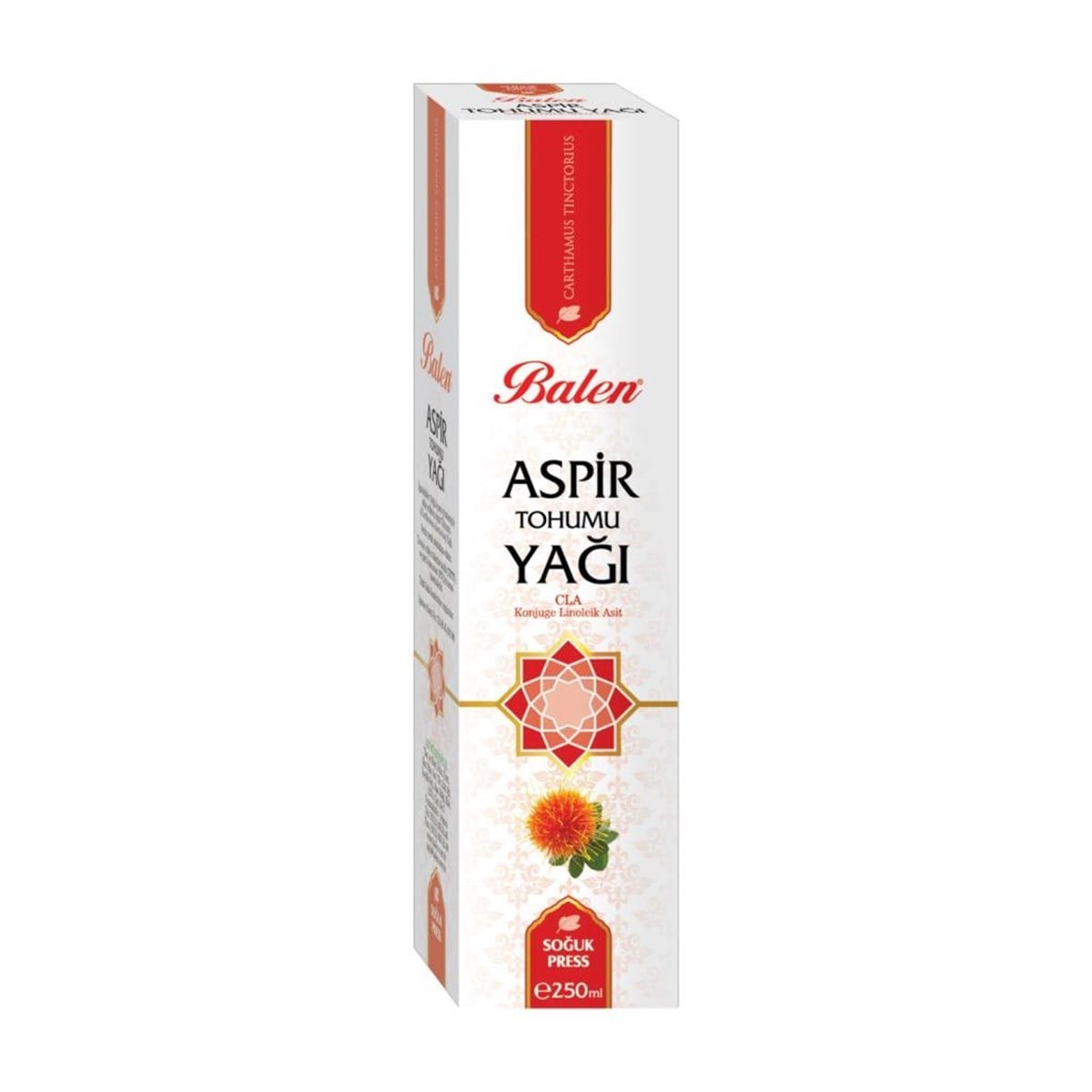 Balen Aspir Tohumu Yağı 250 ml Soğuk Pres