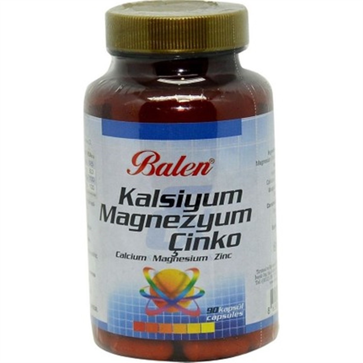 Balen Kalsiyum Magnezyum Çinko 709 mg 90 kapsül