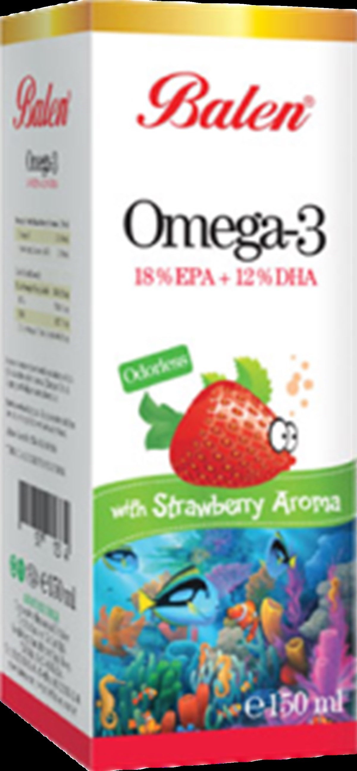 Balen Omega 3 Çilek Aromalı 150 ml