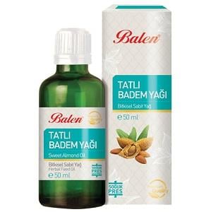 Balen Tatlı Badem Yağı 50 ml Soğuk Pres-Balen
