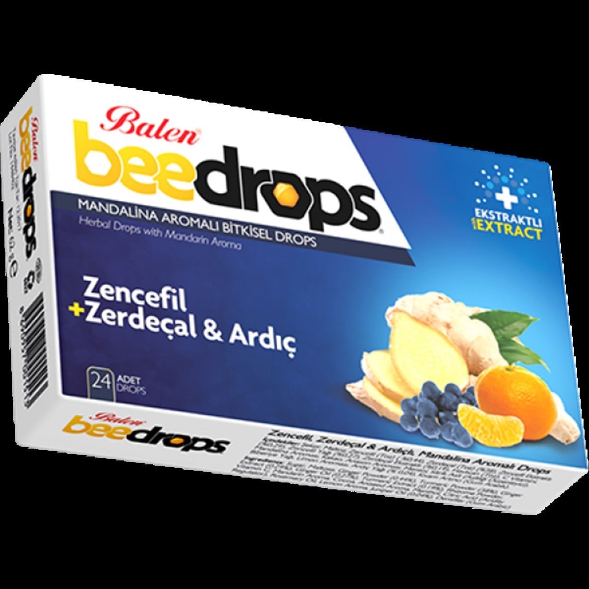 Balen Zencefil Zerdeçal Ardıçlı Mandalina Aromalı Drops 24 adet