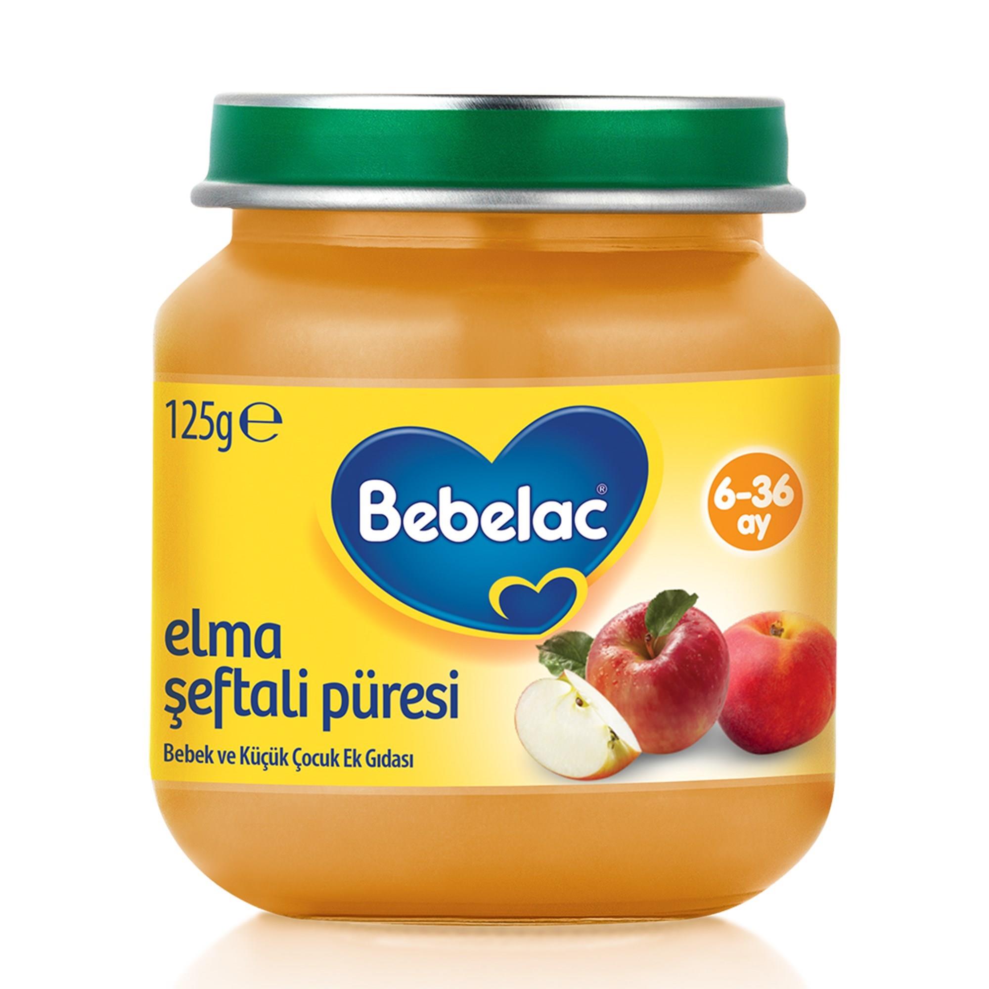 Bebelac Şeftali Elma Püresi 125 gr-Bebelac