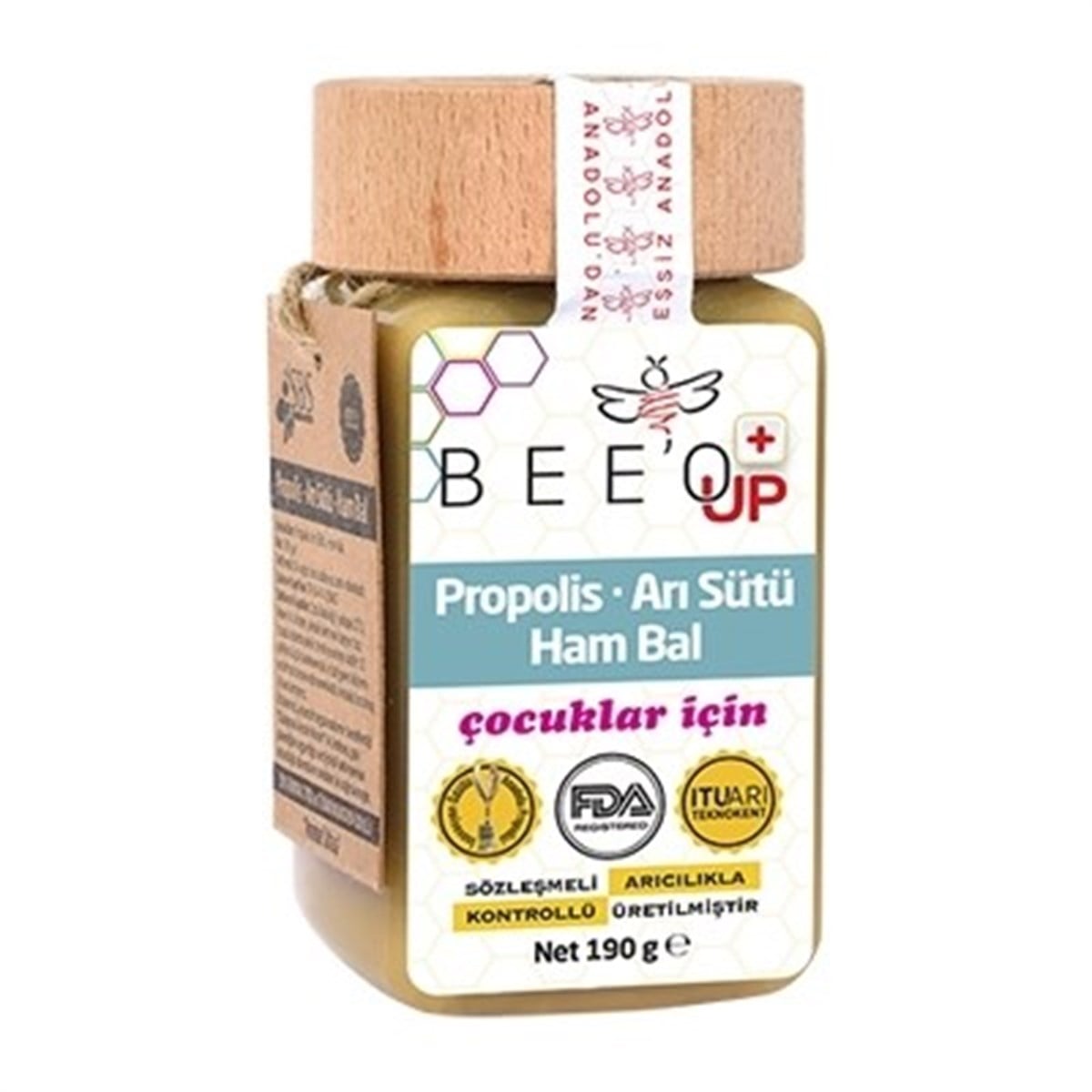 Bee'o Up Propolis + Arı Sütü + Ham Bal (Çocuk) 190 Gr