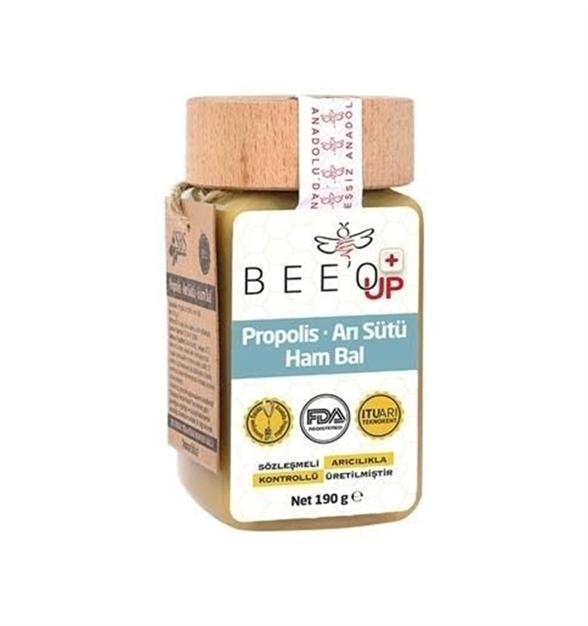 Bee'o Up Propolis+Ari Sütü+Ham Bal Yetiskin 190 Gr