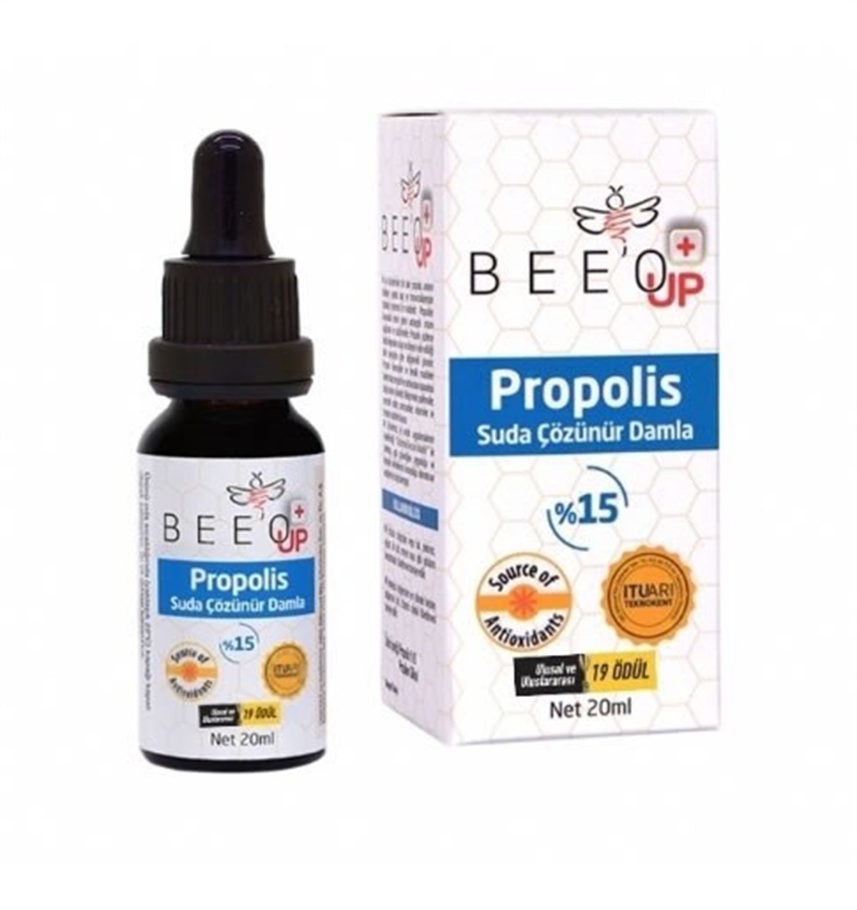 Bee'o Up Suda Çözünür Propolis Damla %15 20 ml
