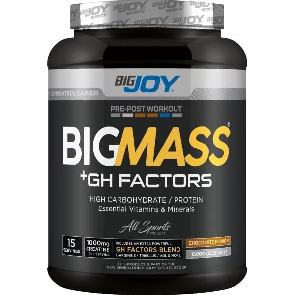 Bigjoy Sports Big Mass +Gh Factors 1500 gr - Çikolata-BiGJOY