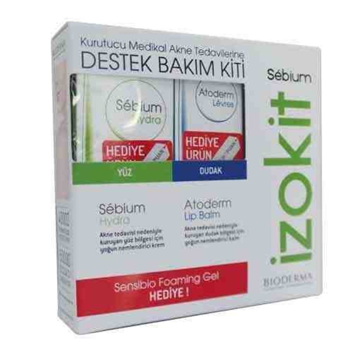 Bioderma Sebium İzokit Sensibio Foaming Gel 45 Ml Hediye