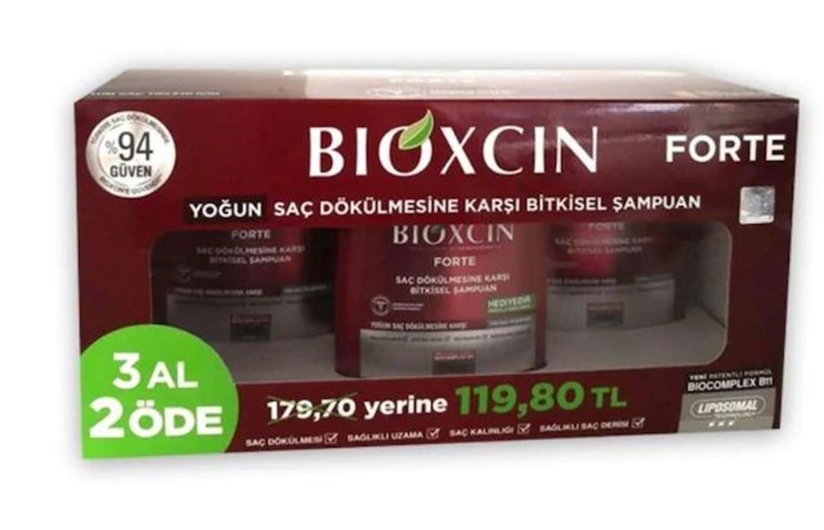 Bioxcin Forte Şampuan 3 Al 2 Öde