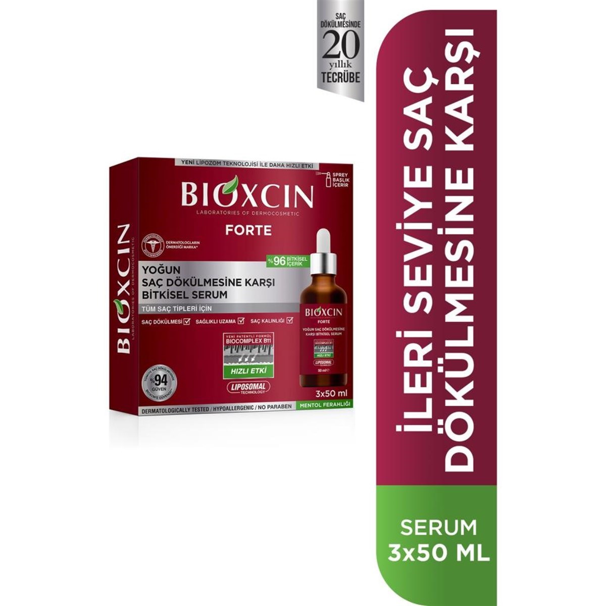 Bioxcin Forte Serum 3x50 ml