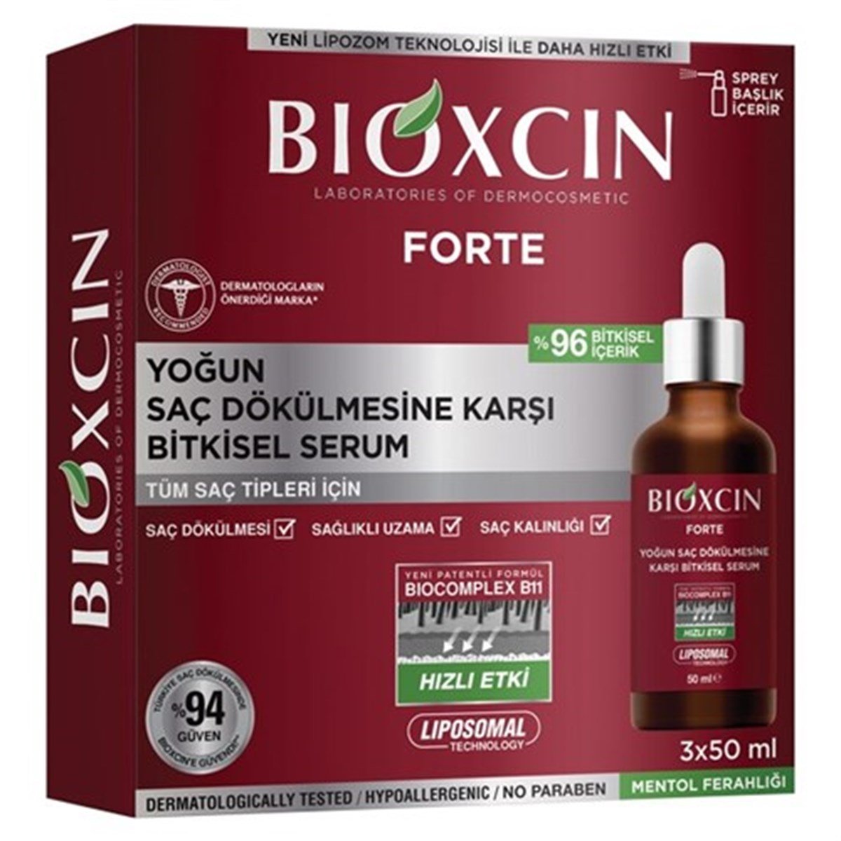Bioxcin Forte Serum 3x50ml
