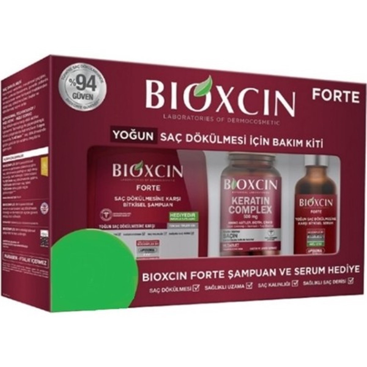 Bioxcin Forte Yoğun Bakım Kiti (Tablet - Şampuan - Serum)