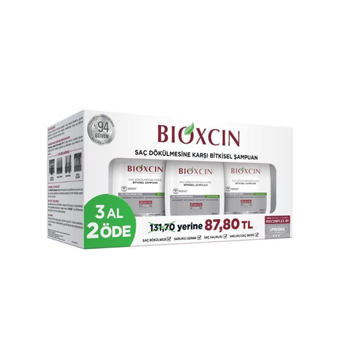 Bioxcin Yağlı Saçlar İçin Şampuan 3 Al 2 Öde