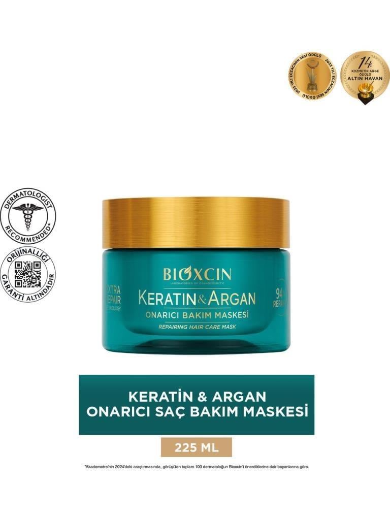 Bioxcin Keratin Argan Onarıcı Saç Bakım Maskesi 225 Ml