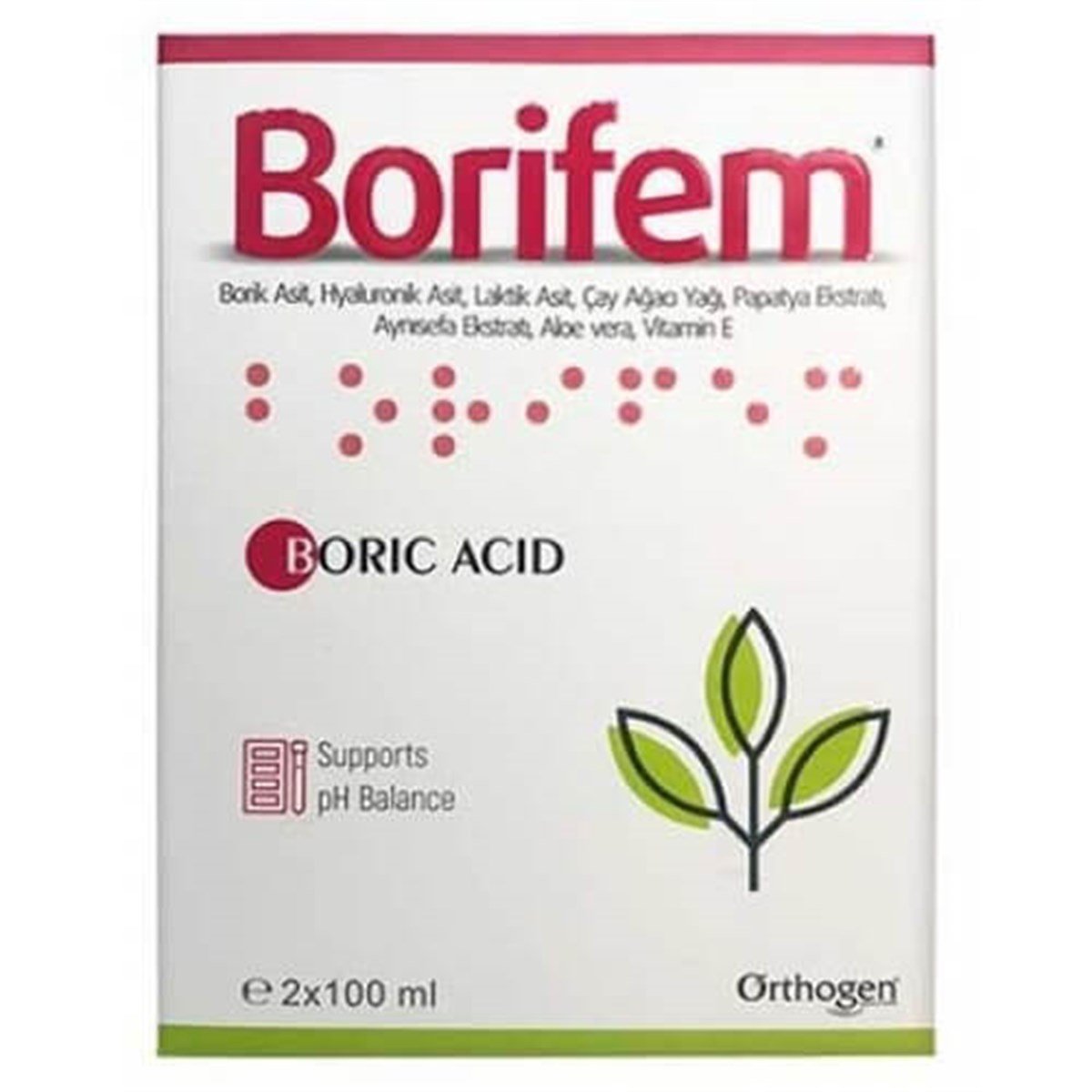Borifem Vajinal Duş 200 ml-ORTHOGEN