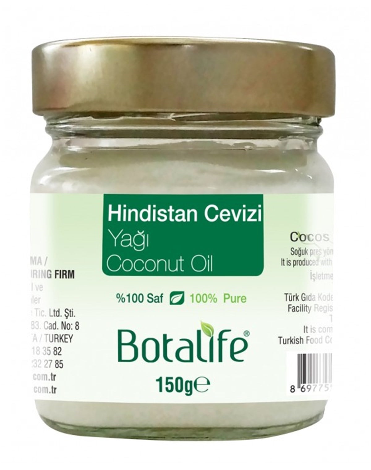 Botalife Hindistan Cevizi Yağı 150 gr