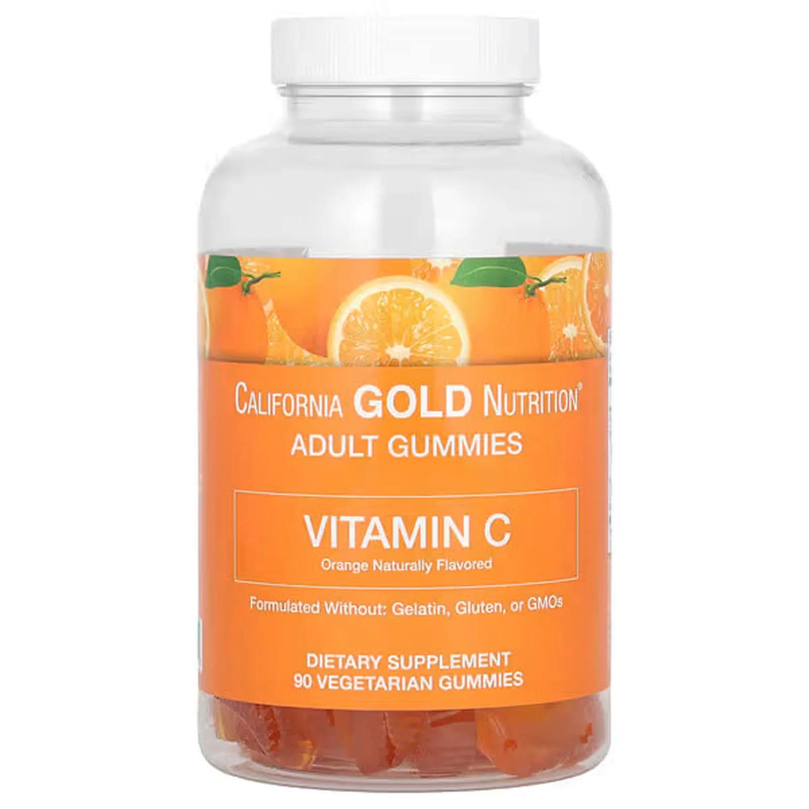 California Gold Nutrition Vitamin C Gummies 90 Gummies-California Gold Nutrition