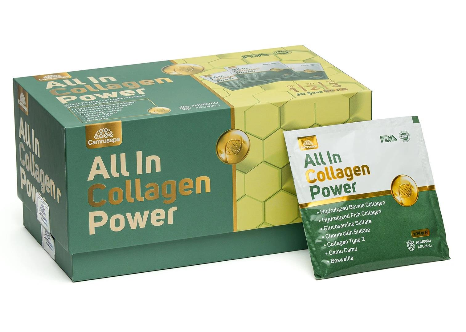 Camrusepa All In Collagen Power Tip 1-2-3 30 Saşe-Camrusepa