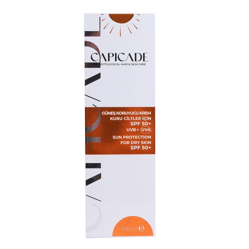 Capicade Güneş Koruyucu Krem Kuru Ciltler İçin SPF50+ 100 ml-Capıcade