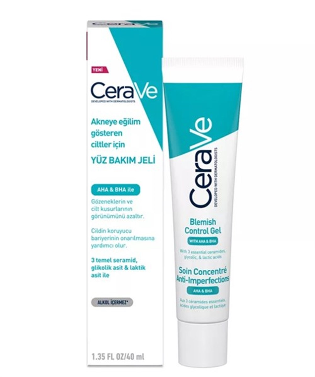 Cerave Aha/Bha Akneli Ciltler İçin Yüz Bakım Jeli 40 ml