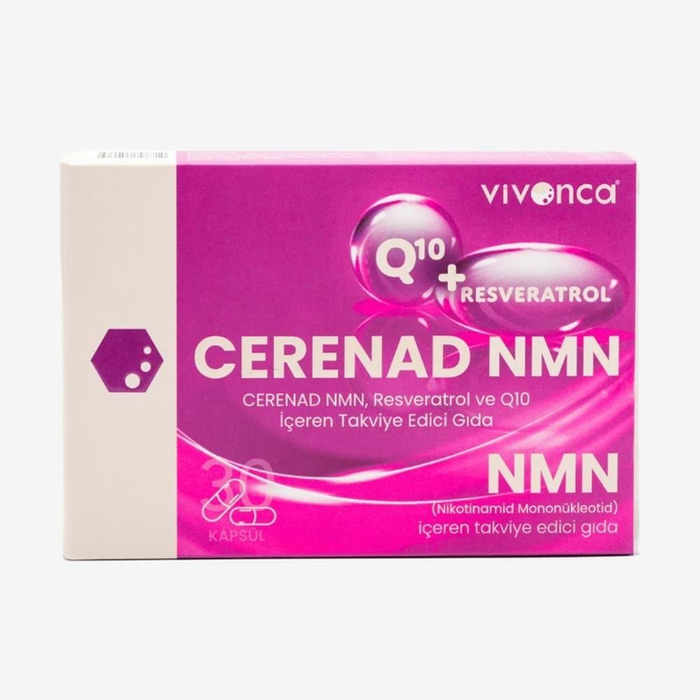 Cerenad NMN Resveratrol ve Q10 İçeren Takviye Edici Gıda 30 Tablet-Cerenad