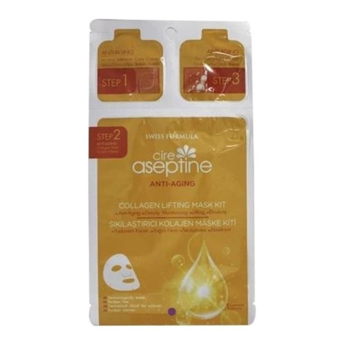 Cire Aseptine Anti Aging Sıkılaştırıcı Kolajen Maske Kiti
