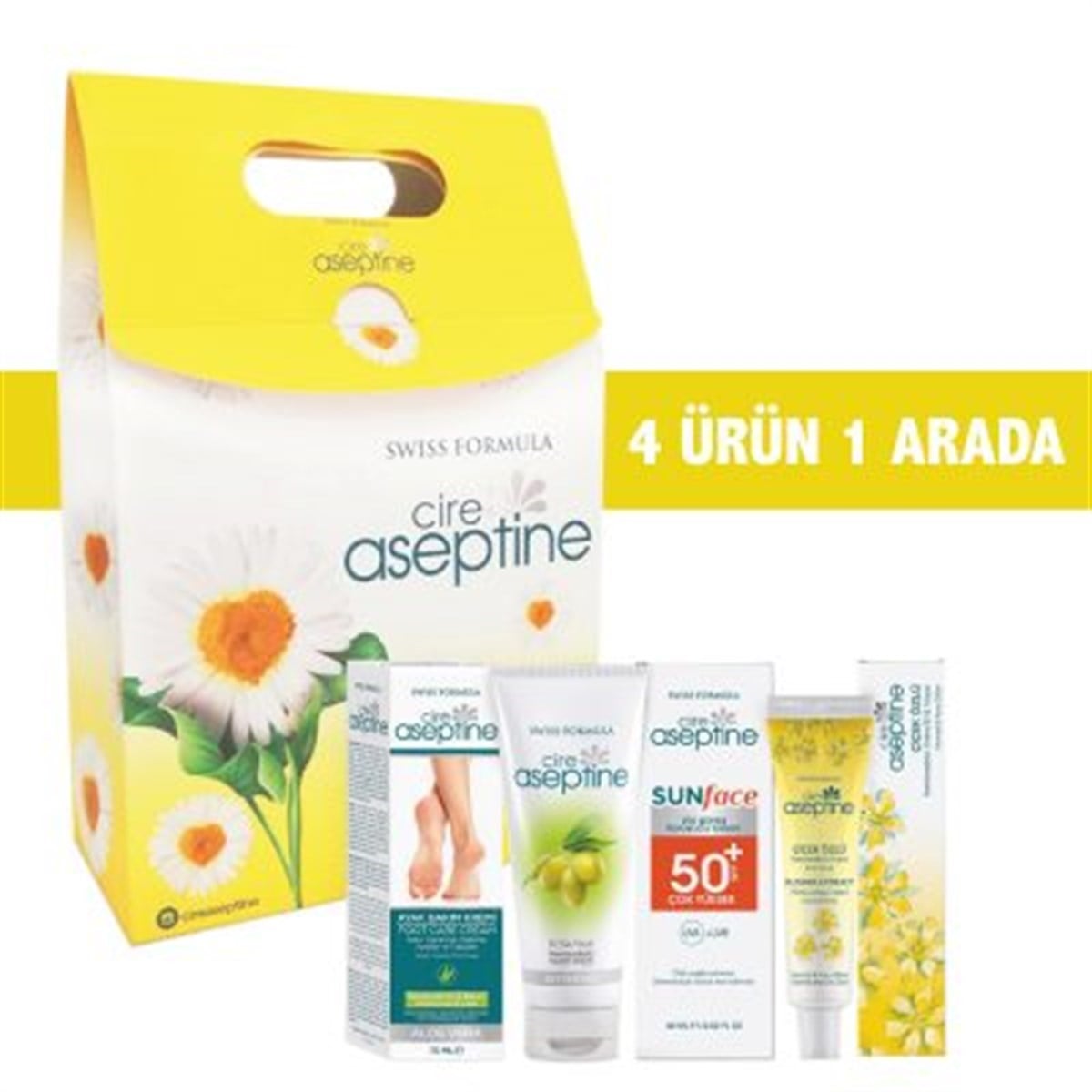 Cire Aseptine Çantalı 4 lü Set