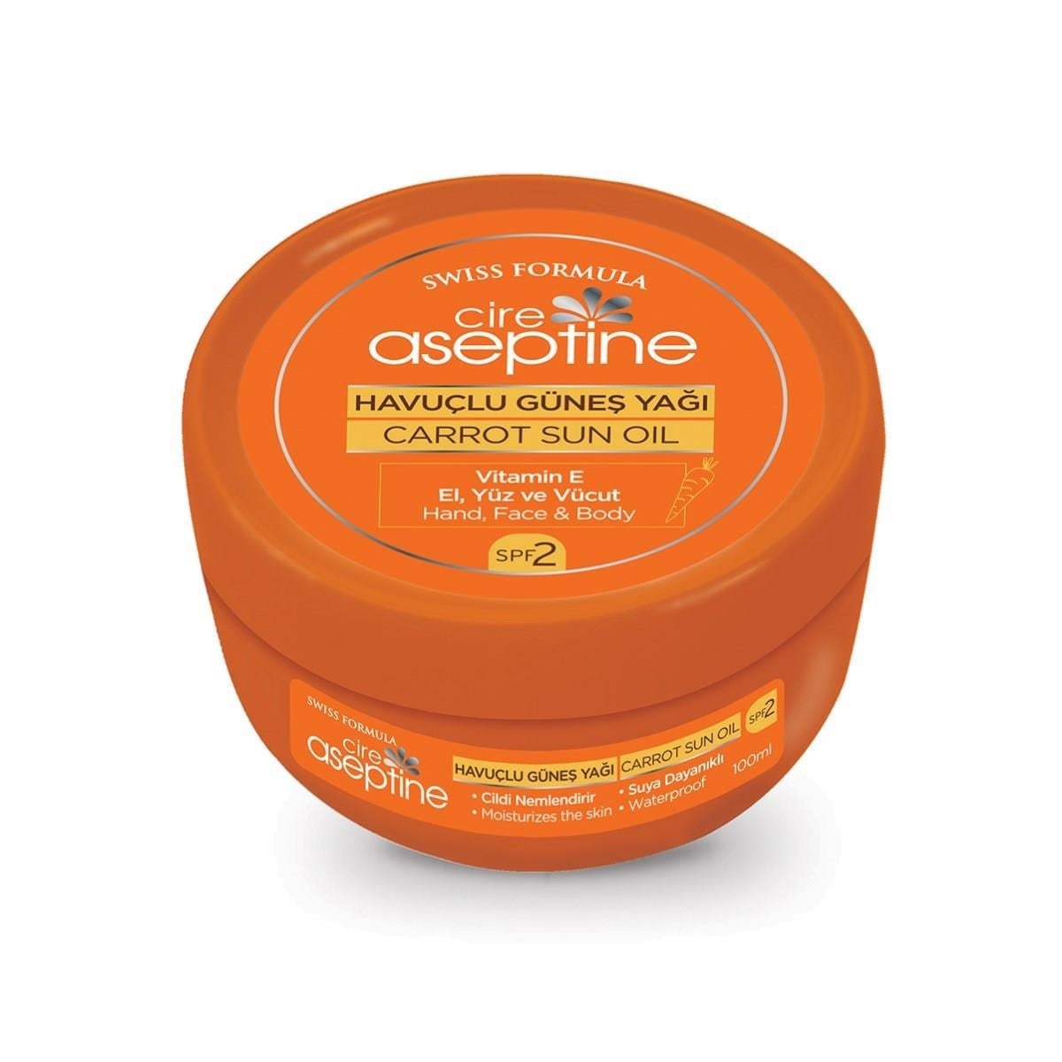 Cire Aseptine Havuçlu Güneş Yağı 100 ml